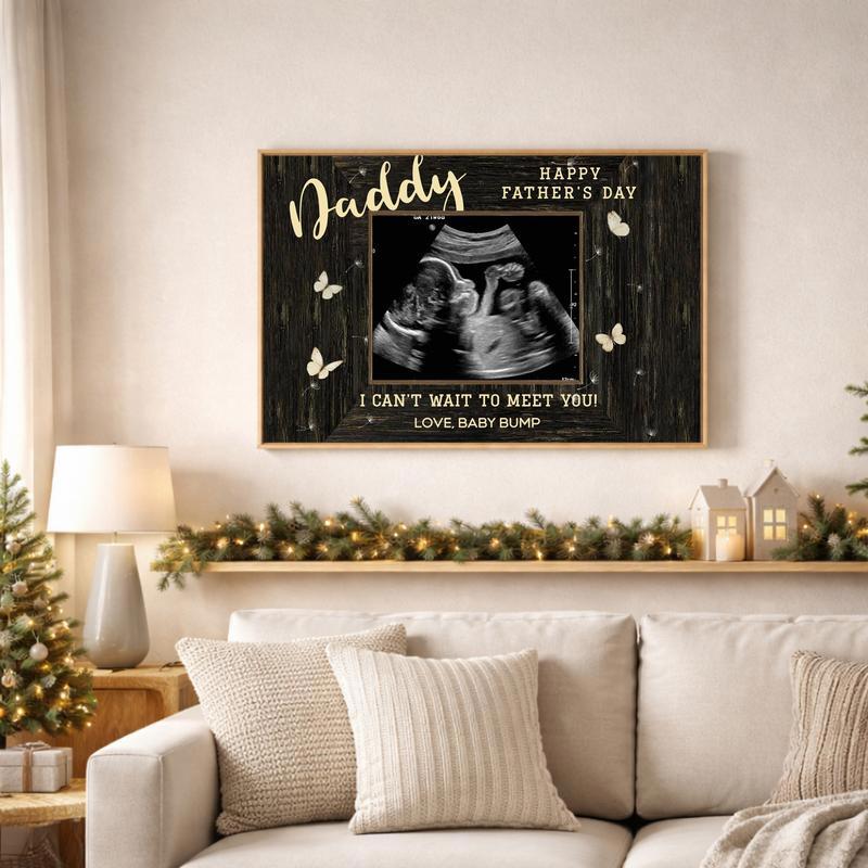 First Father's Day Ultrasound Canvas Gift From Bump First Father's Day Ultrasound Canvas Gift From Bump