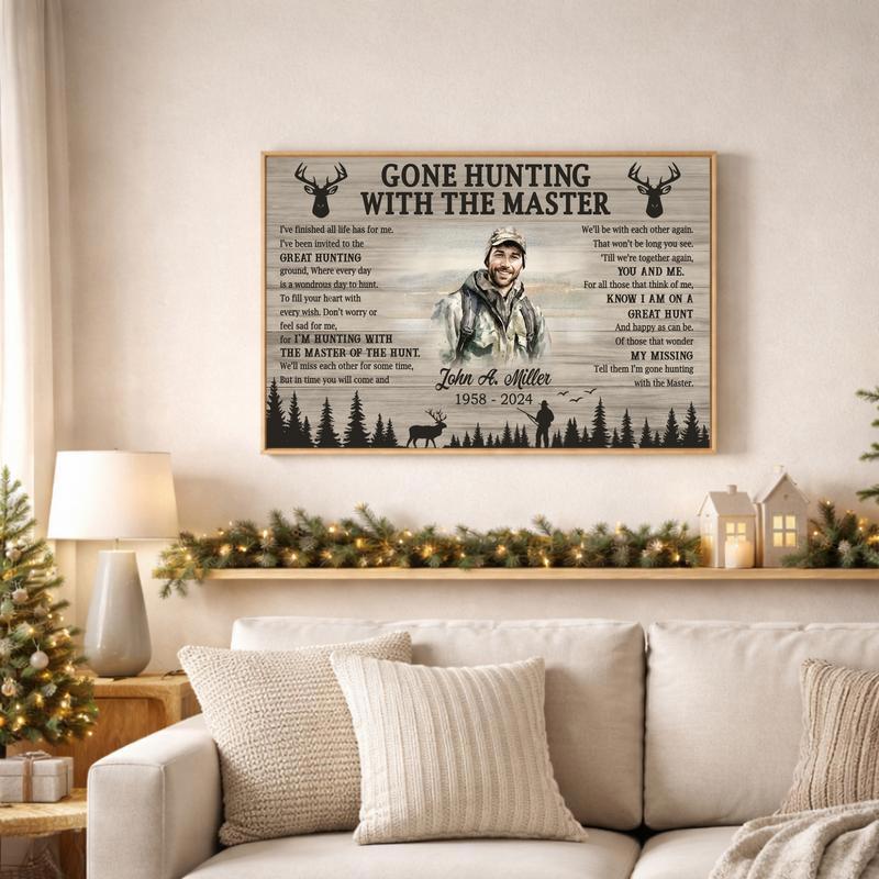 Everlasting Hunt Memorial Canvas - Personalized Master Tribute Everlasting Hunt Memorial Canvas - Personalized Master Tribute