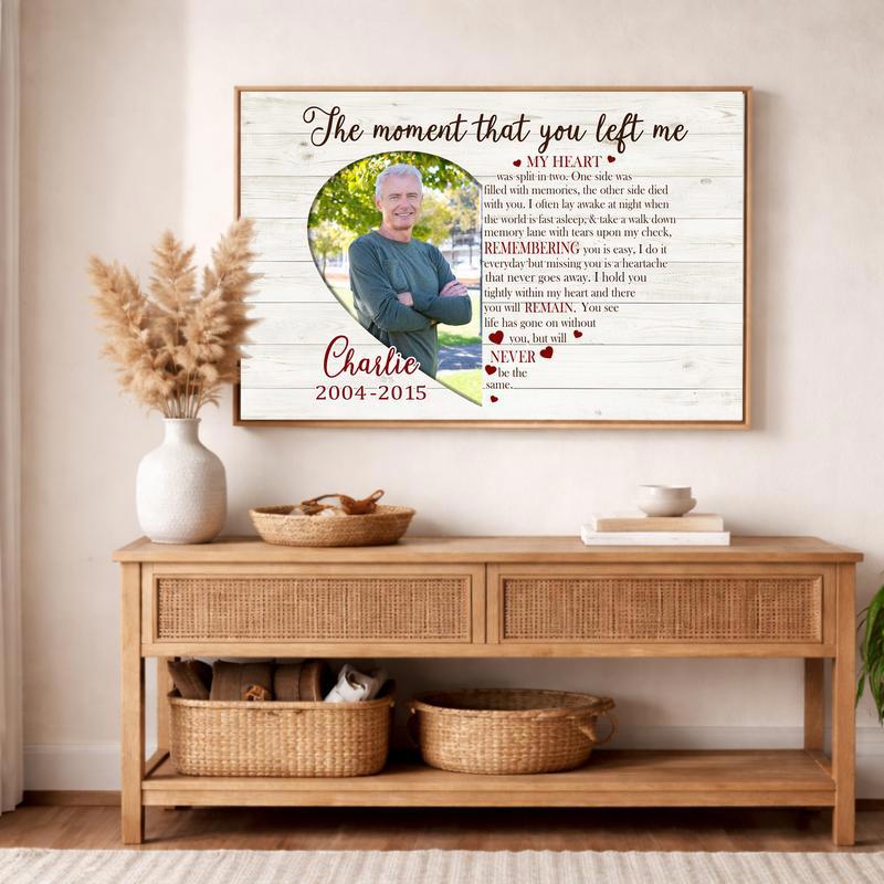Eternal Father's Tribute - Custom Memorial Sympathy Canvas Art