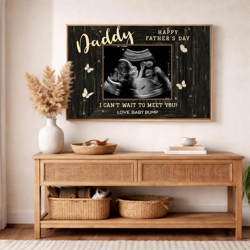 First Father's Day Ultrasound Canvas Gift From Bump First Father's Day Ultrasound Canvas Gift From Bump