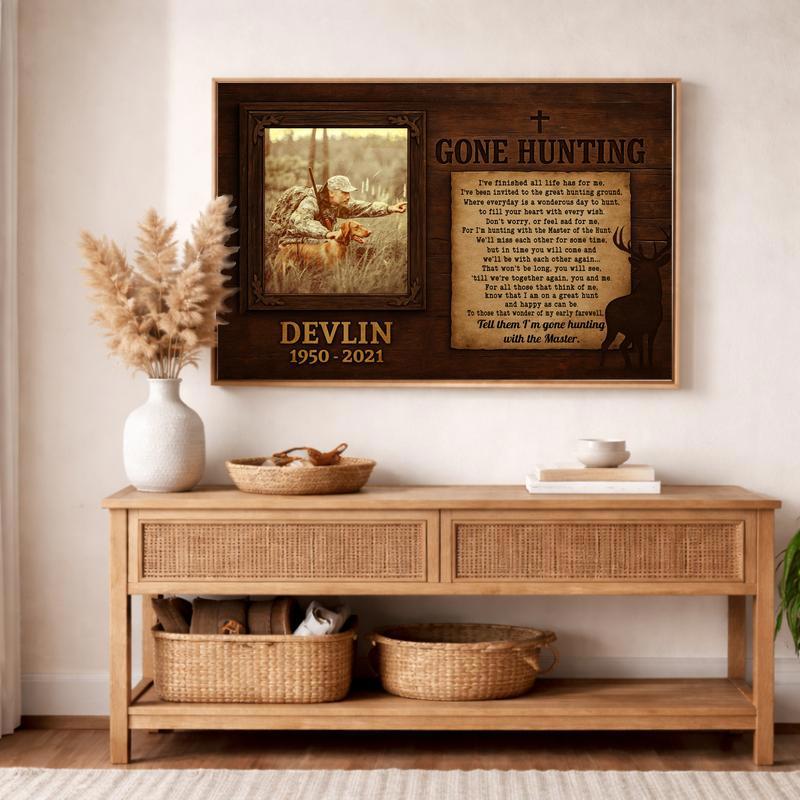 Honoring a Hunter's Legacy - Custom Memorial Sympathy Canvas Honoring a Hunter's Legacy - Custom Memorial Sympathy Canvas