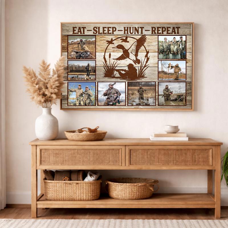 Cherished Duck Hunting Memories Custom Photo Collage Canvas