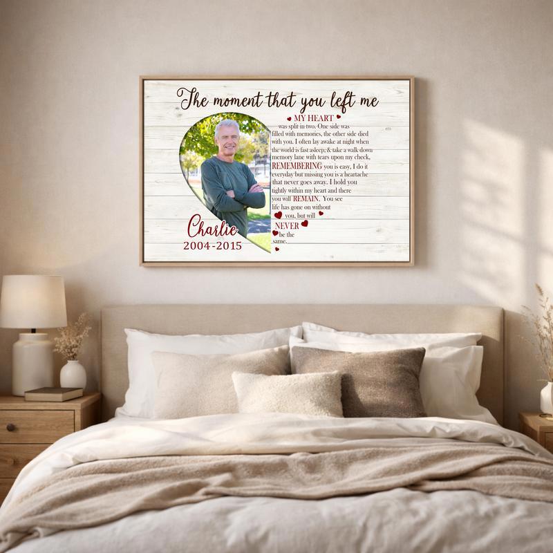 Eternal Father's Tribute - Custom Memorial Sympathy Canvas Art