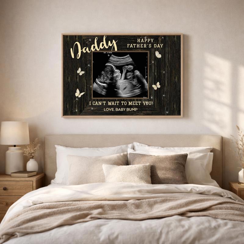 First Father's Day Ultrasound Canvas Gift From Bump First Father's Day Ultrasound Canvas Gift From Bump