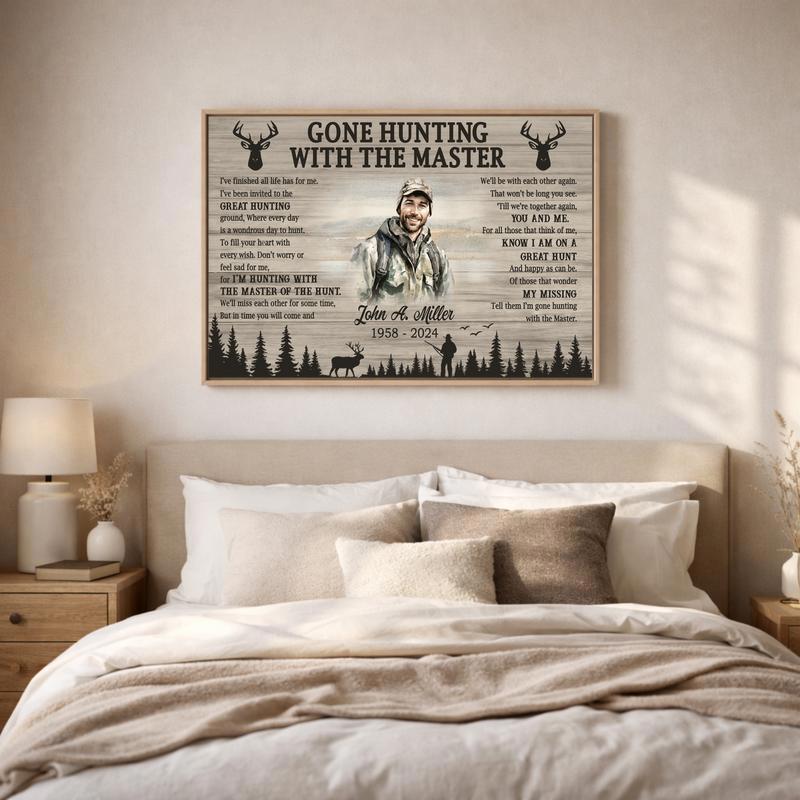 Everlasting Hunt Memorial Canvas - Personalized Master Tribute Everlasting Hunt Memorial Canvas - Personalized Master Tribute