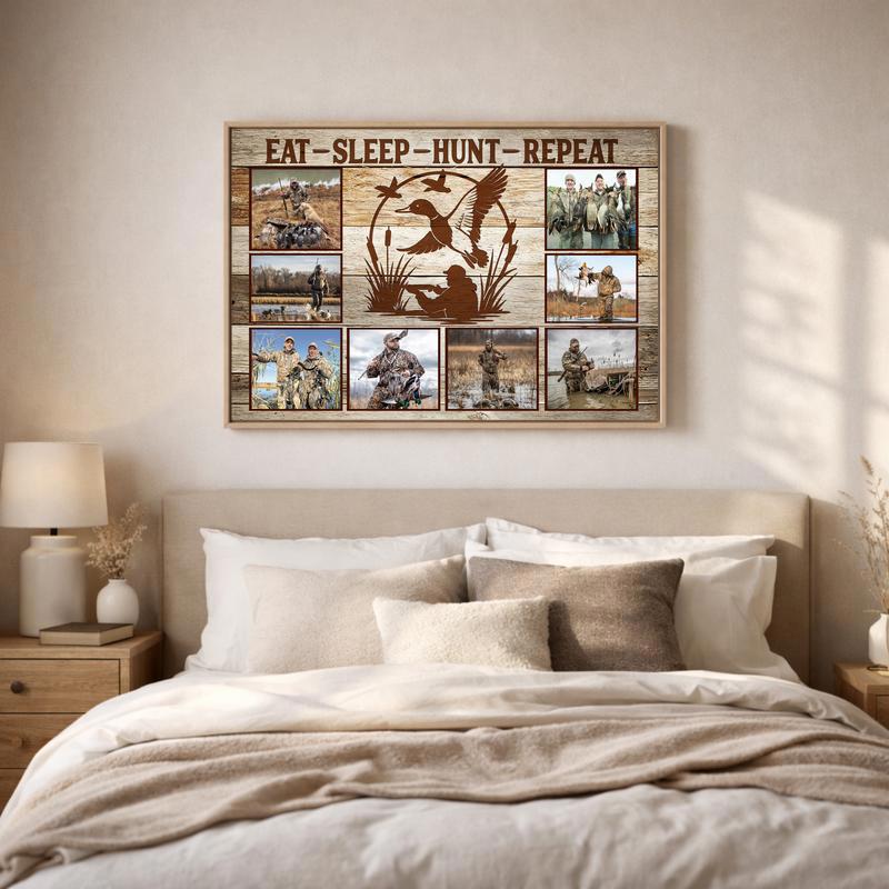Cherished Duck Hunting Memories Custom Photo Collage Canvas