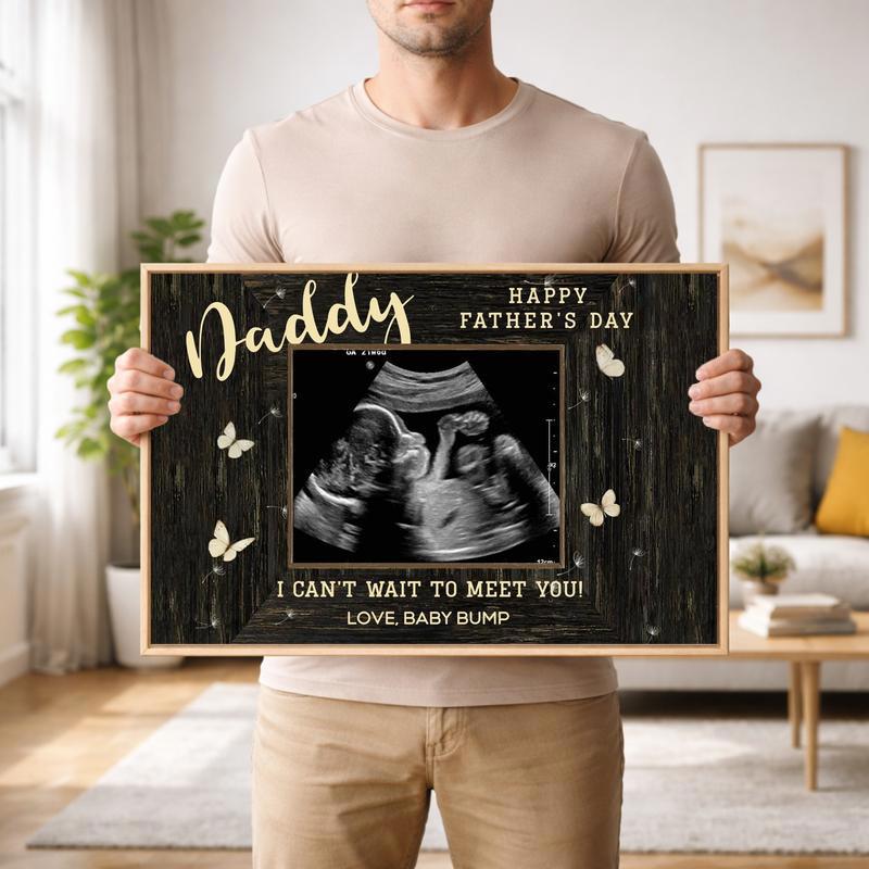First Father's Day Ultrasound Canvas Gift From Bump First Father's Day Ultrasound Canvas Gift From Bump