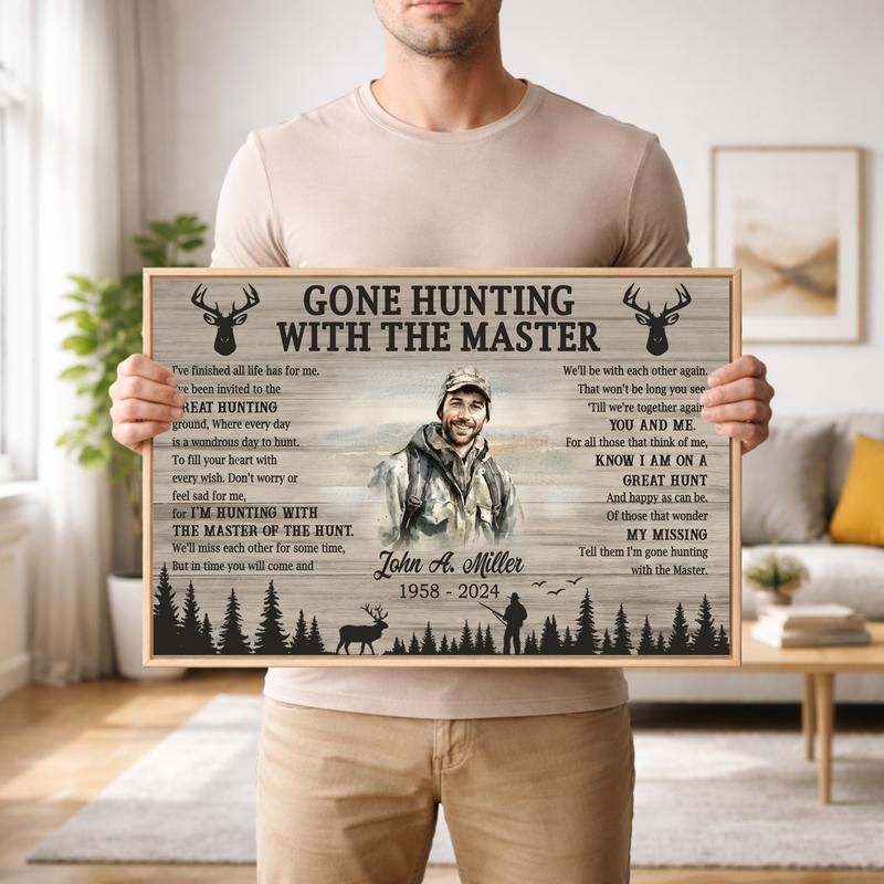 Everlasting Hunt Memorial Canvas - Personalized Master Tribute Everlasting Hunt Memorial Canvas - Personalized Master Tribute