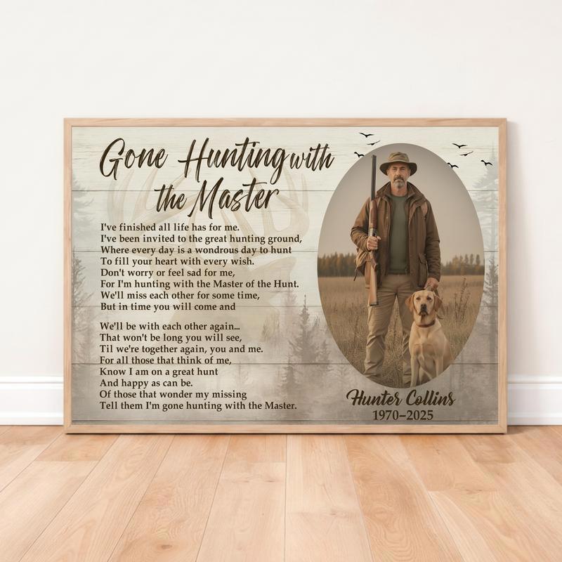 Eternal Peace For Hunters - Gone Hunting With The Master Canvas - Easessy