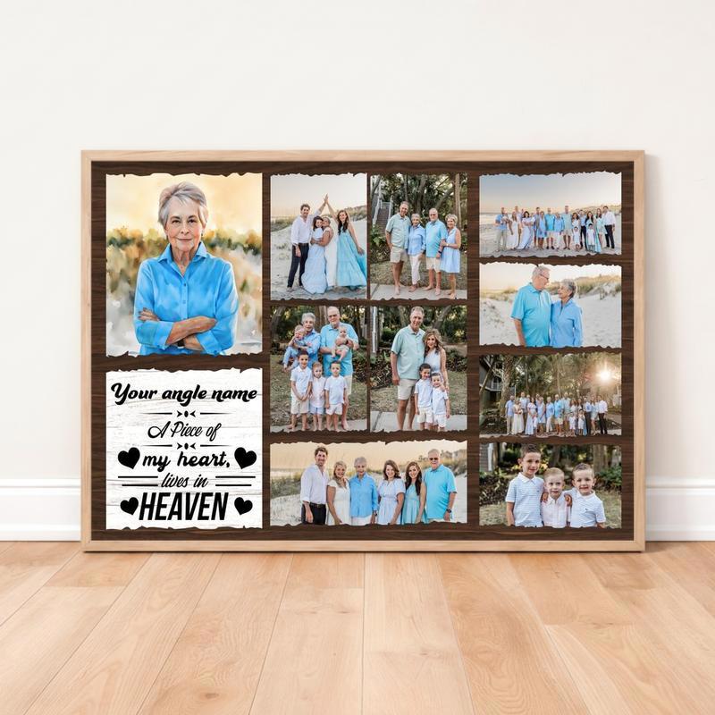 Eternal Remembrance Photo Tribute For Mom Memorial Canvas - Easessy