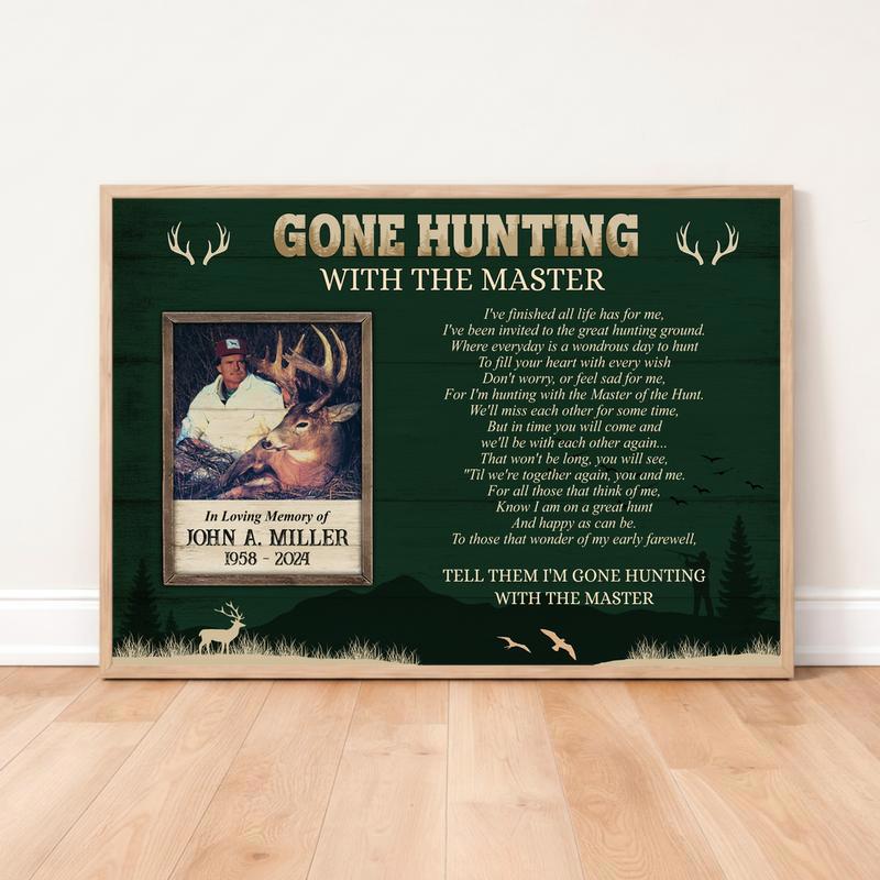 Forever Hunting With The Master Memorial Tribute Canvas - Easessy