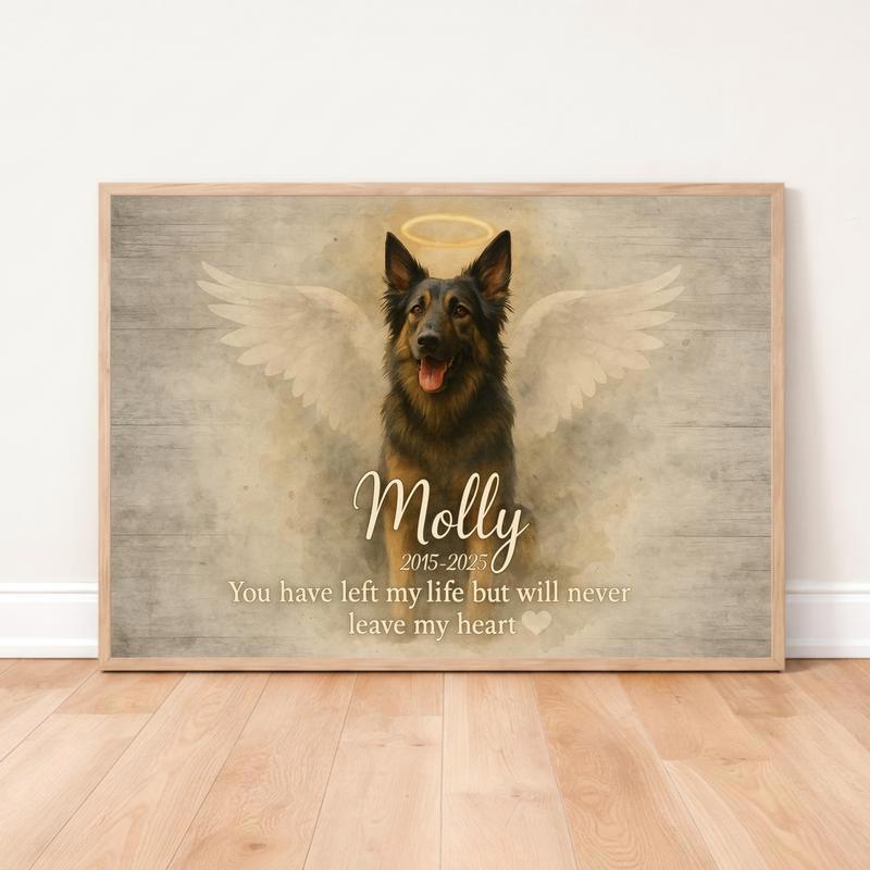 Loyal Friend Remembrance Heartfelt Dog Farmhouse Photo Canvas - Easessy