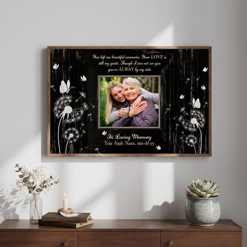 Cherished Mom Remembrance - Custom Photo Heartfelt Tribute Canvas Cherished Mom Remembrance - Custom Photo Heartfelt Tribute Canvas