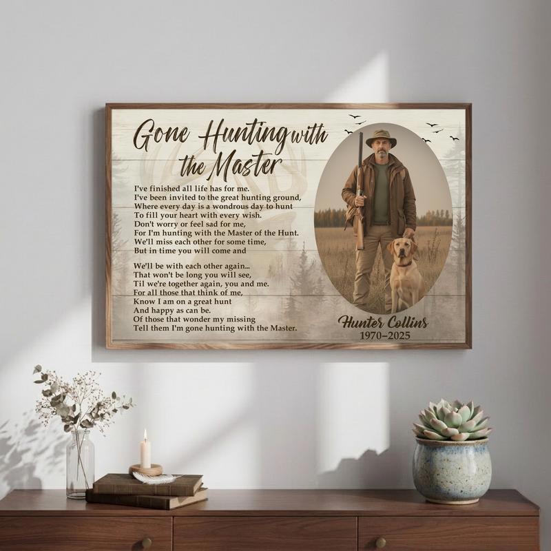 Eternal Peace For Hunters - Gone Hunting With The Master Canvas Eternal Peace For Hunters - Gone Hunting With The Master Canvas