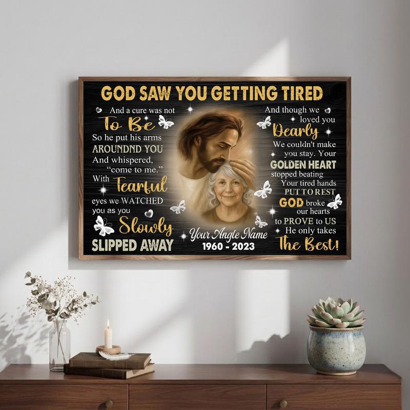 Eternal Peace In Jesus' Arms Bereavement Gift For Parents Canvas Eternal Peace In Jesus' Arms Bereavement Gift For Parents Canvas