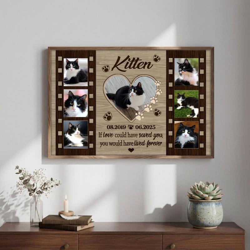 Everlasting Feline Memories Farmhouse Personalized Photo Canvas Everlasting Feline Memories Farmhouse Personalized Photo Canvas