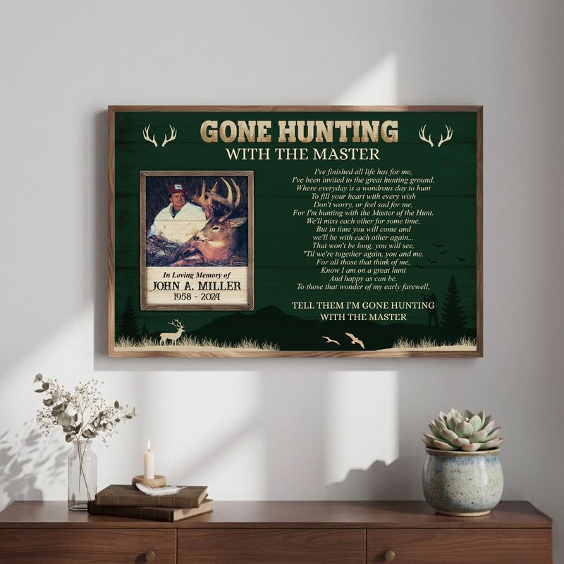 Forever Hunting With The Master Memorial Tribute Canvas Forever Hunting With The Master Memorial Tribute Canvas