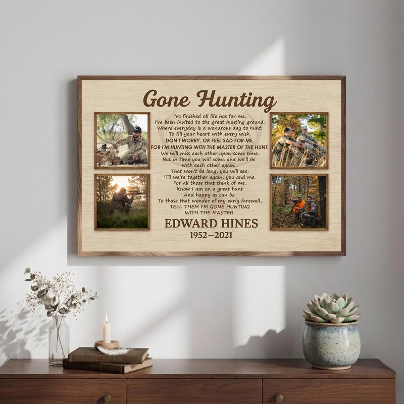 Honor a Hunter With This Rustic Memorial Tribute Canvas Honor a Hunter With This Rustic Memorial Tribute Canvas