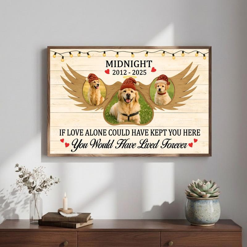 Personalized Pet Loss Gift For Pet Owners - Memorial Xmas Canvas