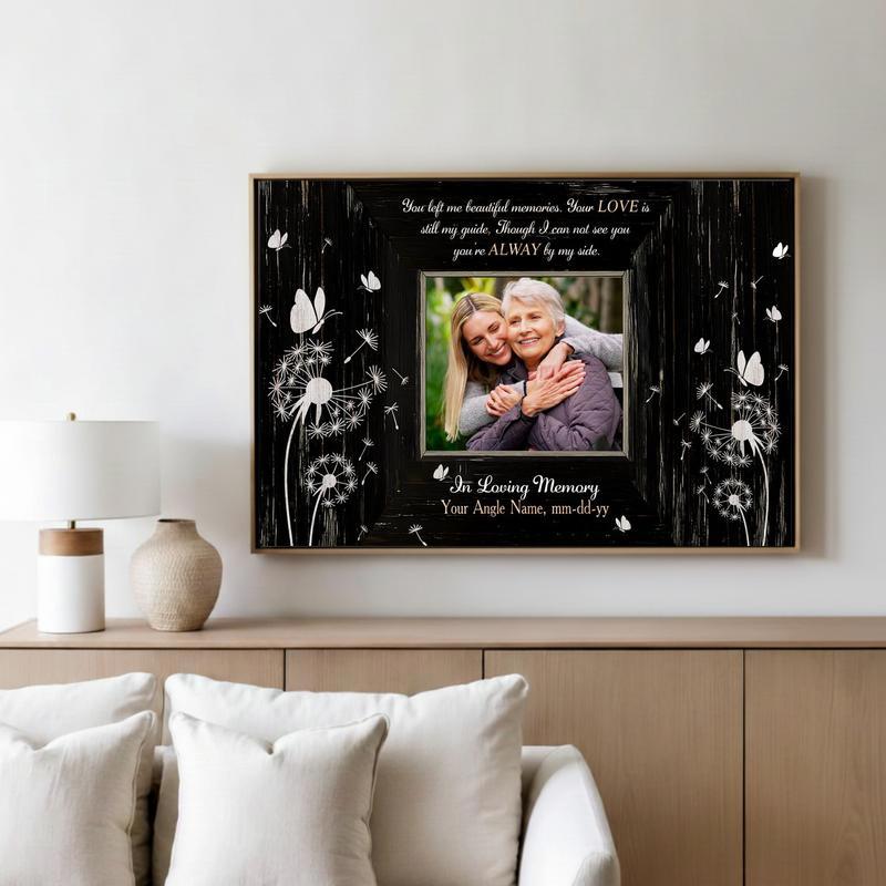 Cherished Mom Remembrance - Custom Photo Heartfelt Tribute Canvas Cherished Mom Remembrance - Custom Photo Heartfelt Tribute Canvas