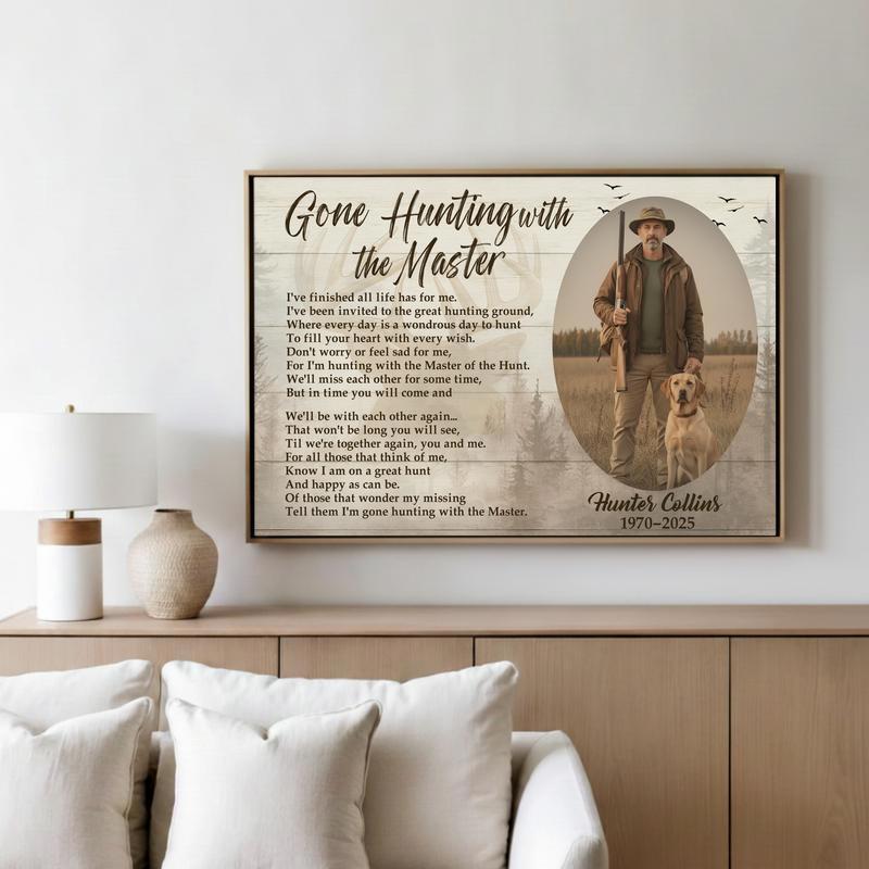 Eternal Peace For Hunters - Gone Hunting With The Master Canvas Eternal Peace For Hunters - Gone Hunting With The Master Canvas