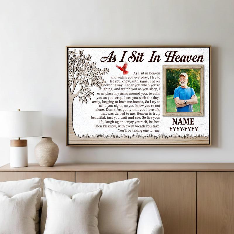 Eternal Peace Heaven Poem Personalized Photo Tribute Canvas Eternal Peace Heaven Poem Personalized Photo Tribute Canvas