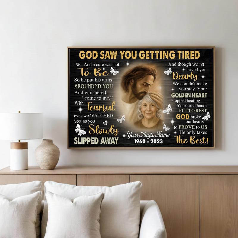 Eternal Peace In Jesus' Arms Bereavement Gift For Parents Canvas Eternal Peace In Jesus' Arms Bereavement Gift For Parents Canvas