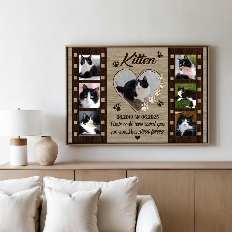 Everlasting Feline Memories Farmhouse Personalized Photo Canvas Everlasting Feline Memories Farmhouse Personalized Photo Canvas