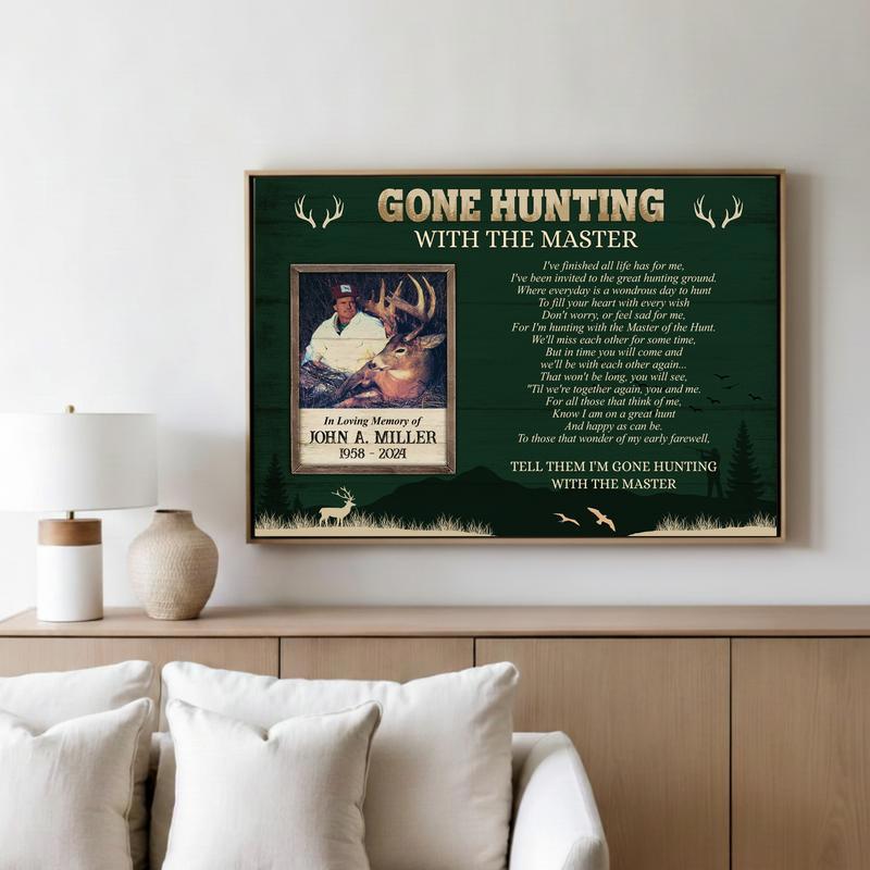 Forever Hunting With The Master Memorial Tribute Canvas Forever Hunting With The Master Memorial Tribute Canvas