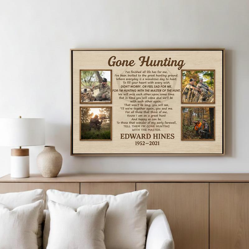Honor a Hunter With This Rustic Memorial Tribute Canvas Honor a Hunter With This Rustic Memorial Tribute Canvas