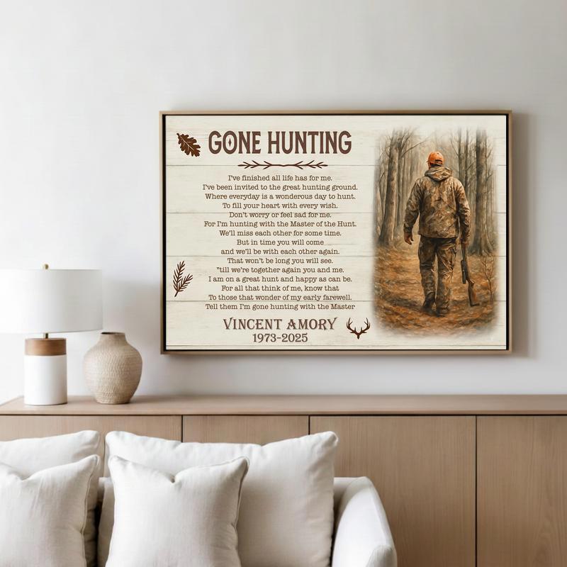 Honoring a Hunter's Legacy - Custom Memorial Keepsake Canvas Honoring a Hunter's Legacy - Custom Memorial Keepsake Canvas