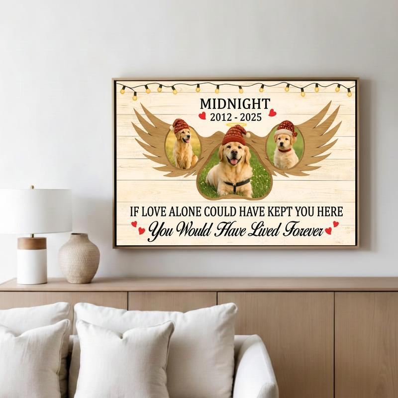 Personalized Pet Loss Gift For Pet Owners - Memorial Xmas Canvas