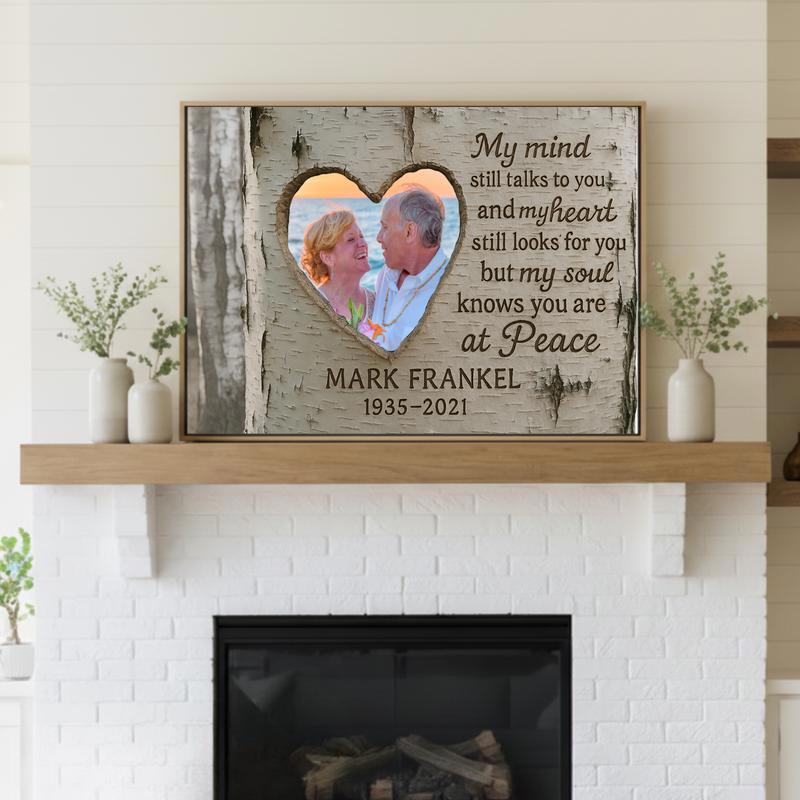 Custom Family Remembrance Portrait With Personalized Photo Canvas