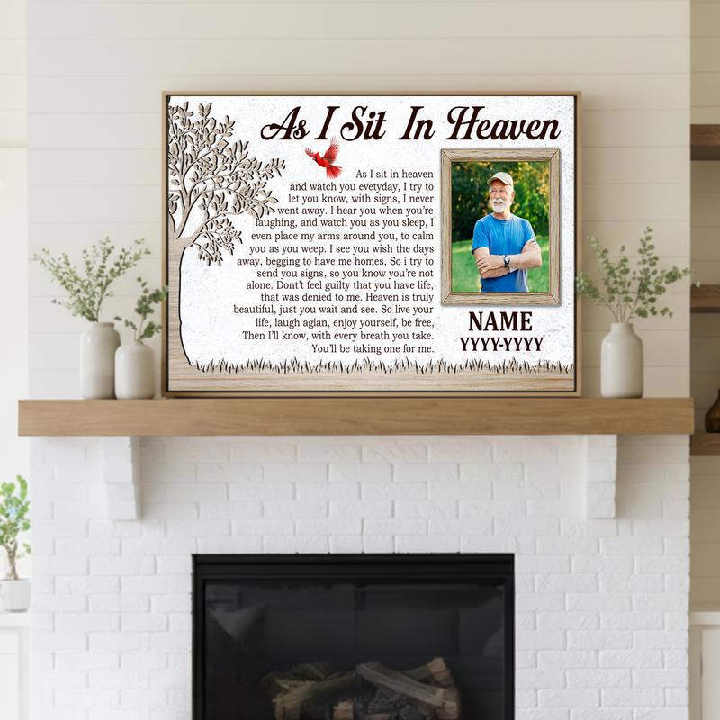 Eternal Peace Heaven Poem Personalized Photo Tribute Canvas Eternal Peace Heaven Poem Personalized Photo Tribute Canvas