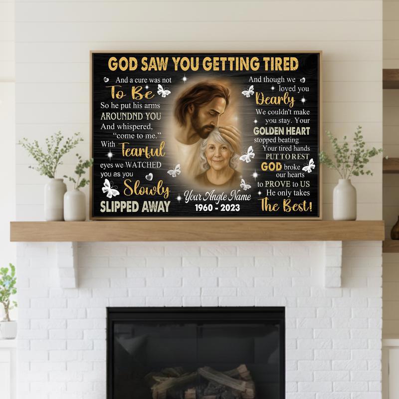Eternal Peace In Jesus' Arms Bereavement Gift For Parents Canvas Eternal Peace In Jesus' Arms Bereavement Gift For Parents Canvas