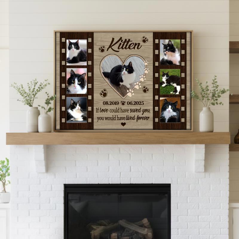 Everlasting Feline Memories Farmhouse Personalized Photo Canvas Everlasting Feline Memories Farmhouse Personalized Photo Canvas
