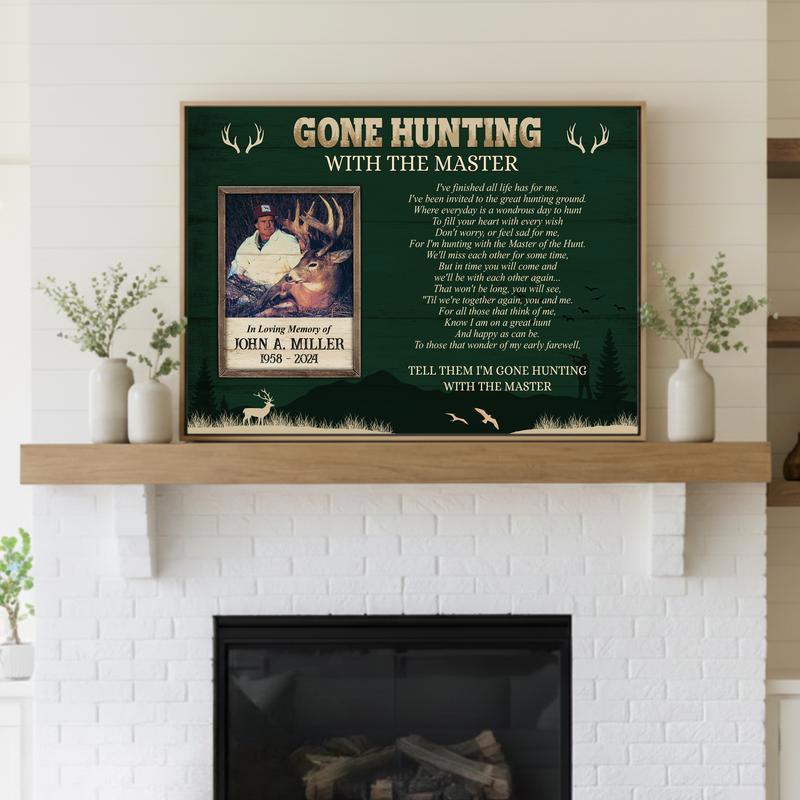 Forever Hunting With The Master Memorial Tribute Canvas Forever Hunting With The Master Memorial Tribute Canvas