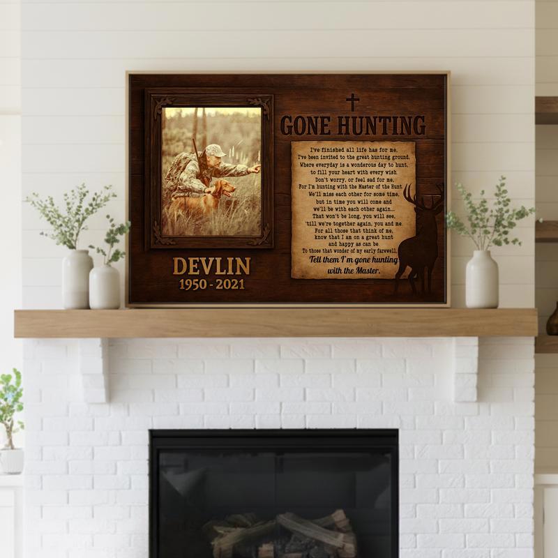 Honor a Hunter's Life With a Rustic Memorial Tribute Canvas Honor a Hunter's Life With a Rustic Memorial Tribute Canvas