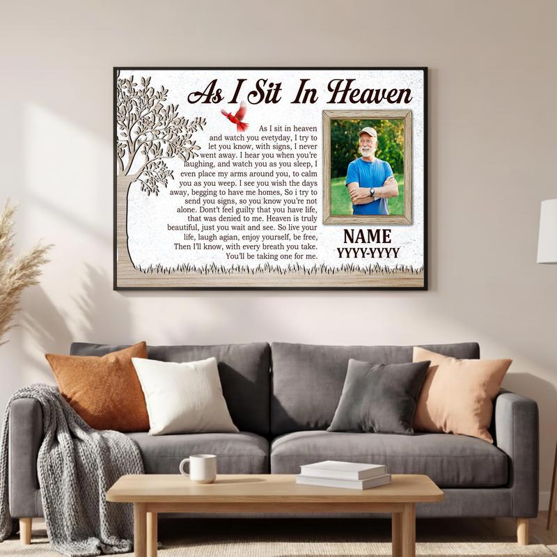 Eternal Peace Heaven Poem Personalized Photo Tribute Canvas Eternal Peace Heaven Poem Personalized Photo Tribute Canvas