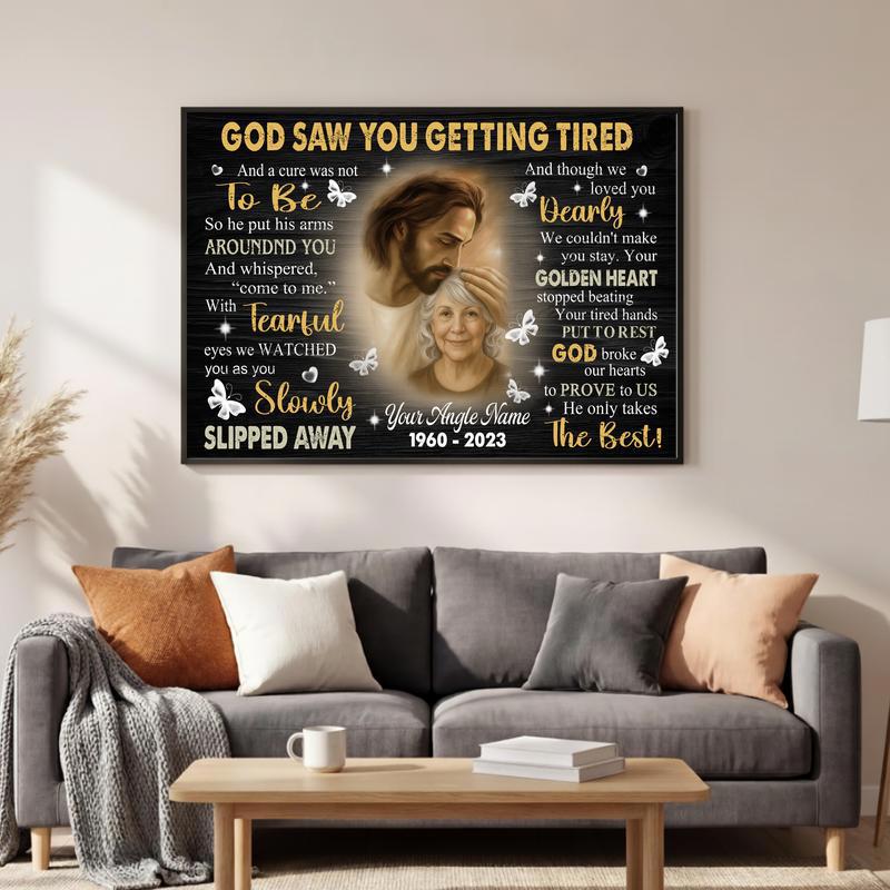 Eternal Peace In Jesus' Arms Bereavement Gift For Parents Canvas Eternal Peace In Jesus' Arms Bereavement Gift For Parents Canvas