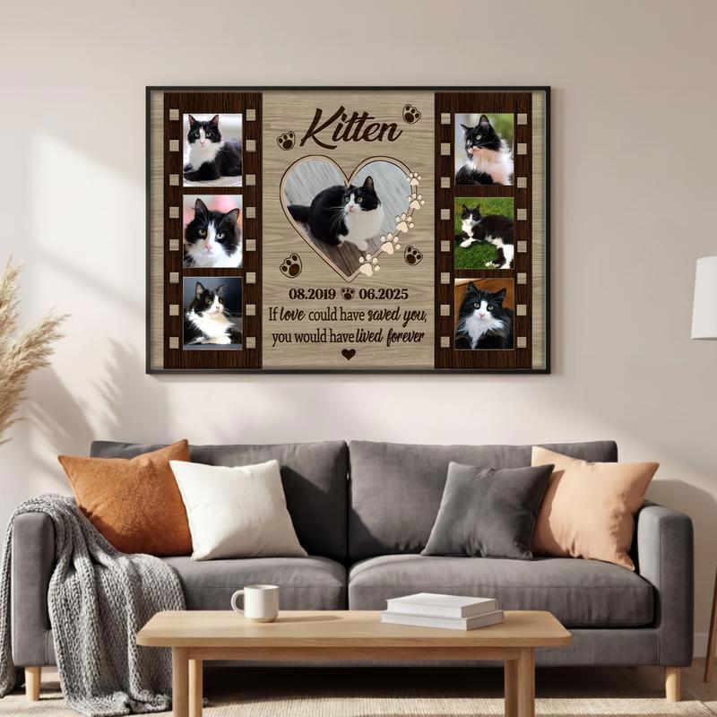 Everlasting Feline Memories Farmhouse Personalized Photo Canvas Everlasting Feline Memories Farmhouse Personalized Photo Canvas