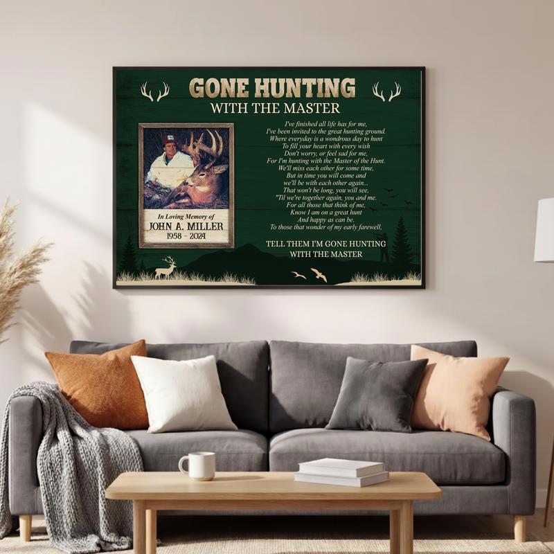 Forever Hunting With The Master Memorial Tribute Canvas Forever Hunting With The Master Memorial Tribute Canvas