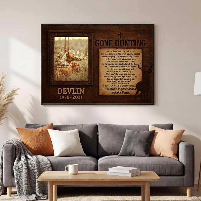 Honor a Hunter's Life With a Rustic Memorial Tribute Canvas Honor a Hunter's Life With a Rustic Memorial Tribute Canvas