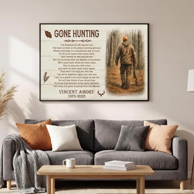 Honoring a Hunter's Legacy - Custom Memorial Keepsake Canvas Honoring a Hunter's Legacy - Custom Memorial Keepsake Canvas