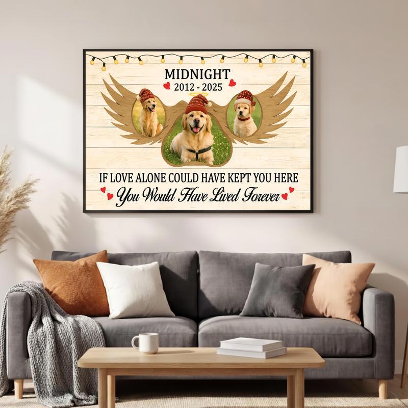 Personalized Pet Loss Gift For Pet Owners - Memorial Xmas Canvas