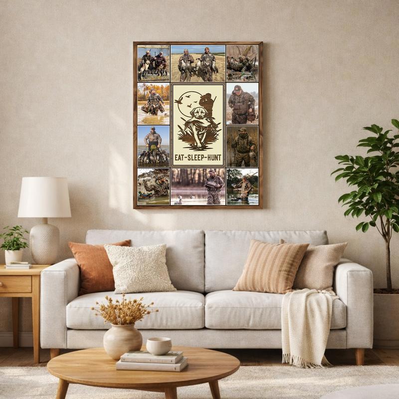 Rustic Hunter Photo Collage Canvas Gift for Outdoorsmen Rustic Hunter Photo Collage Canvas Gift for Outdoorsmen
