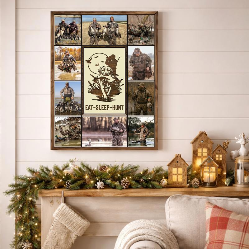 Rustic Hunter Photo Collage Canvas Gift for Outdoorsmen Rustic Hunter Photo Collage Canvas Gift for Outdoorsmen