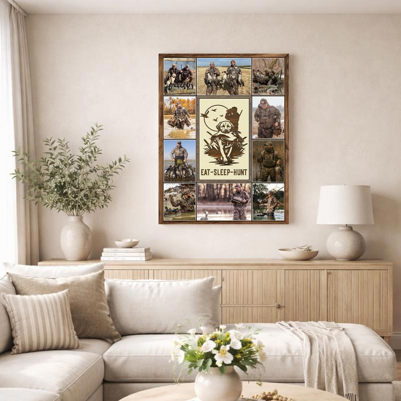 Rustic Hunter Photo Collage Canvas Gift for Outdoorsmen Rustic Hunter Photo Collage Canvas Gift for Outdoorsmen