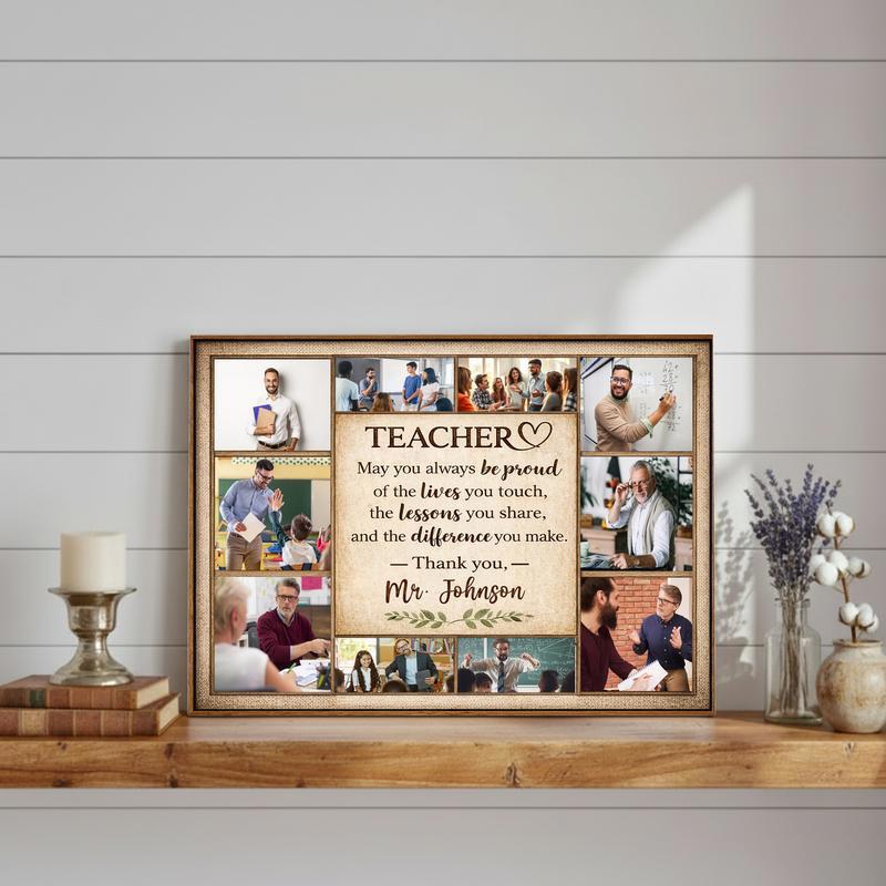 Unforgettable Teacher Appreciation & Retirement Custom Photo Canvas
