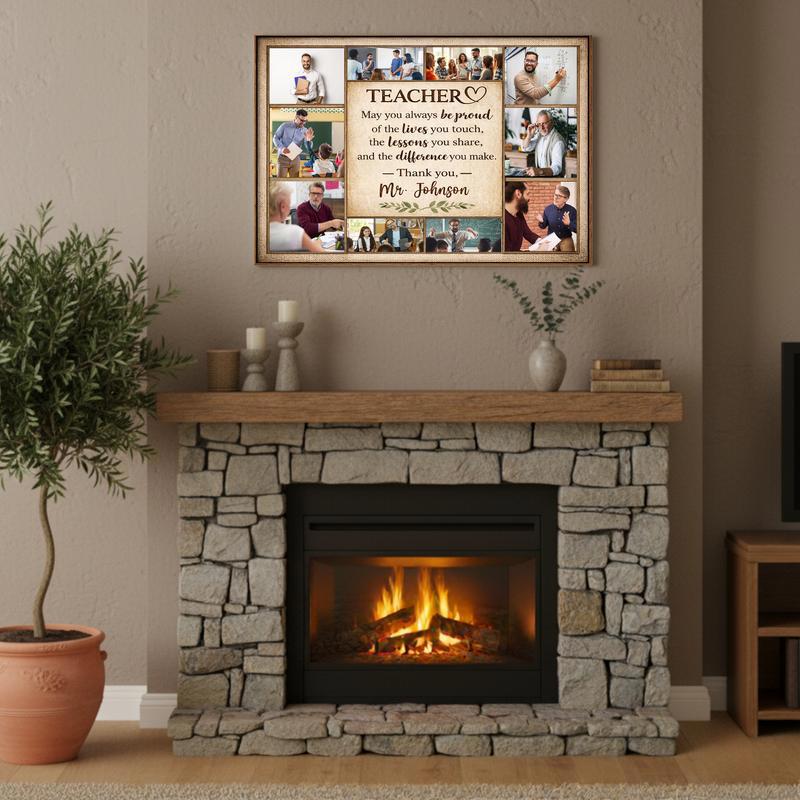Unforgettable Teacher Appreciation & Retirement Custom Photo Canvas